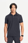 Cherokee Infinity Men's Zip Pocket Polo Scrub Shirt
