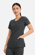 Cherokee Infinity - Women's Split Round Neck Solid Scrub Top