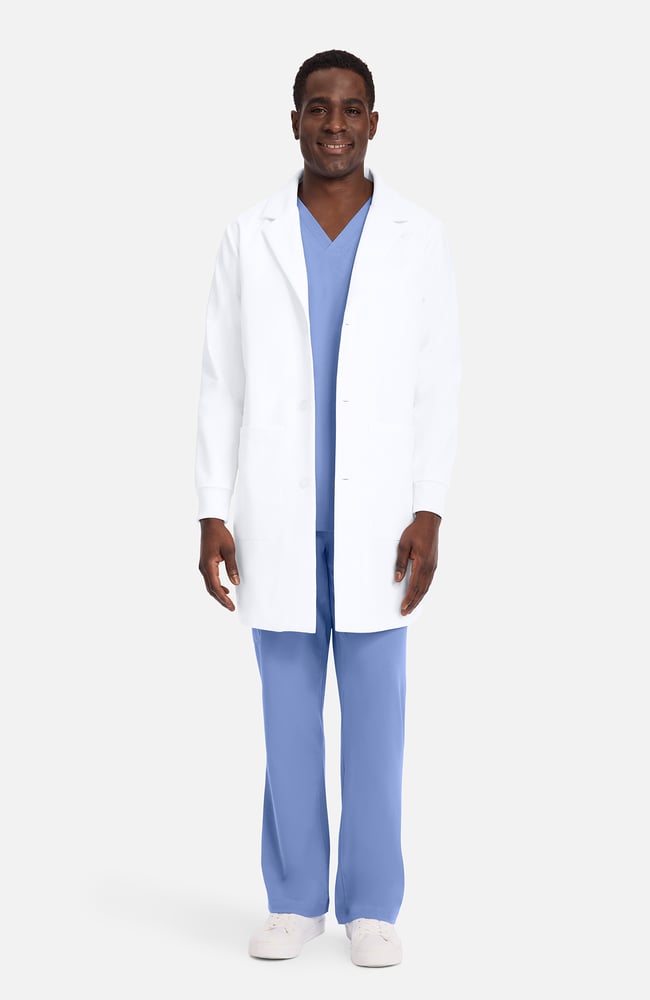 Men's 36¼" Leland Convertible Collar Lab Coat - Image 2