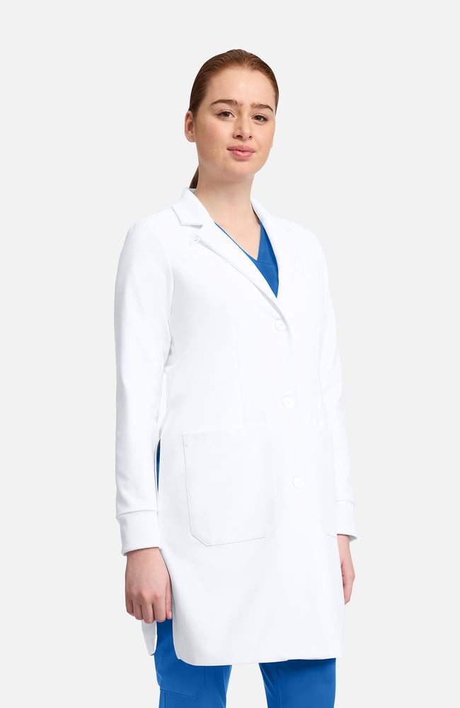 Women's 34½" Francesca Convertible Collar Lab Coat - Image 3