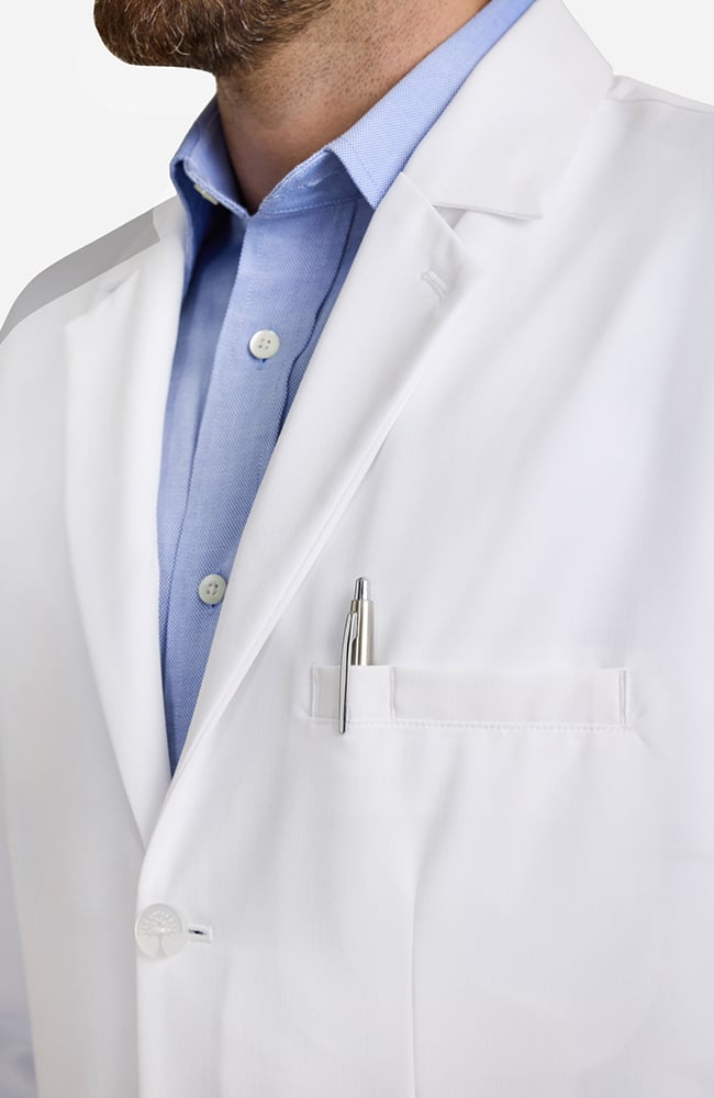 Men's Lawrence 37" Lab Coat - Image 6