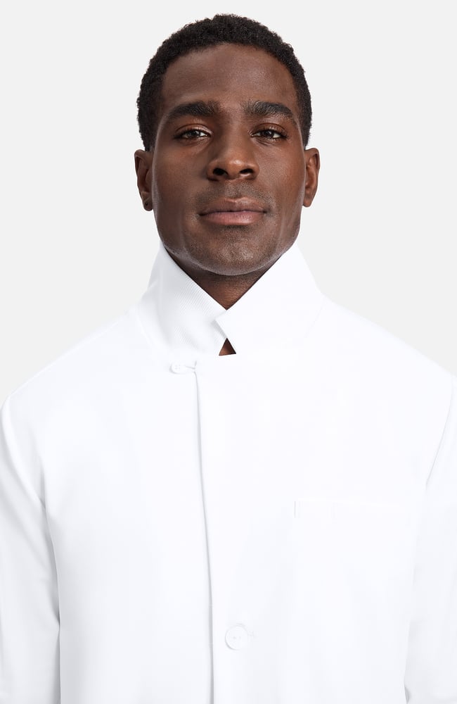 Men's 36¼" Leland Convertible Collar Lab Coat - Image 6