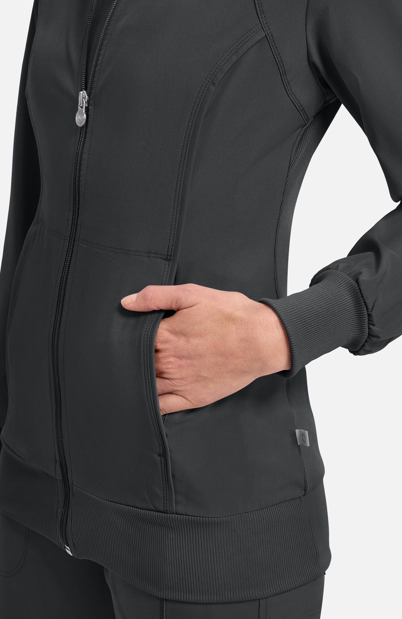 Infinity Zip Front Scrub Jacket