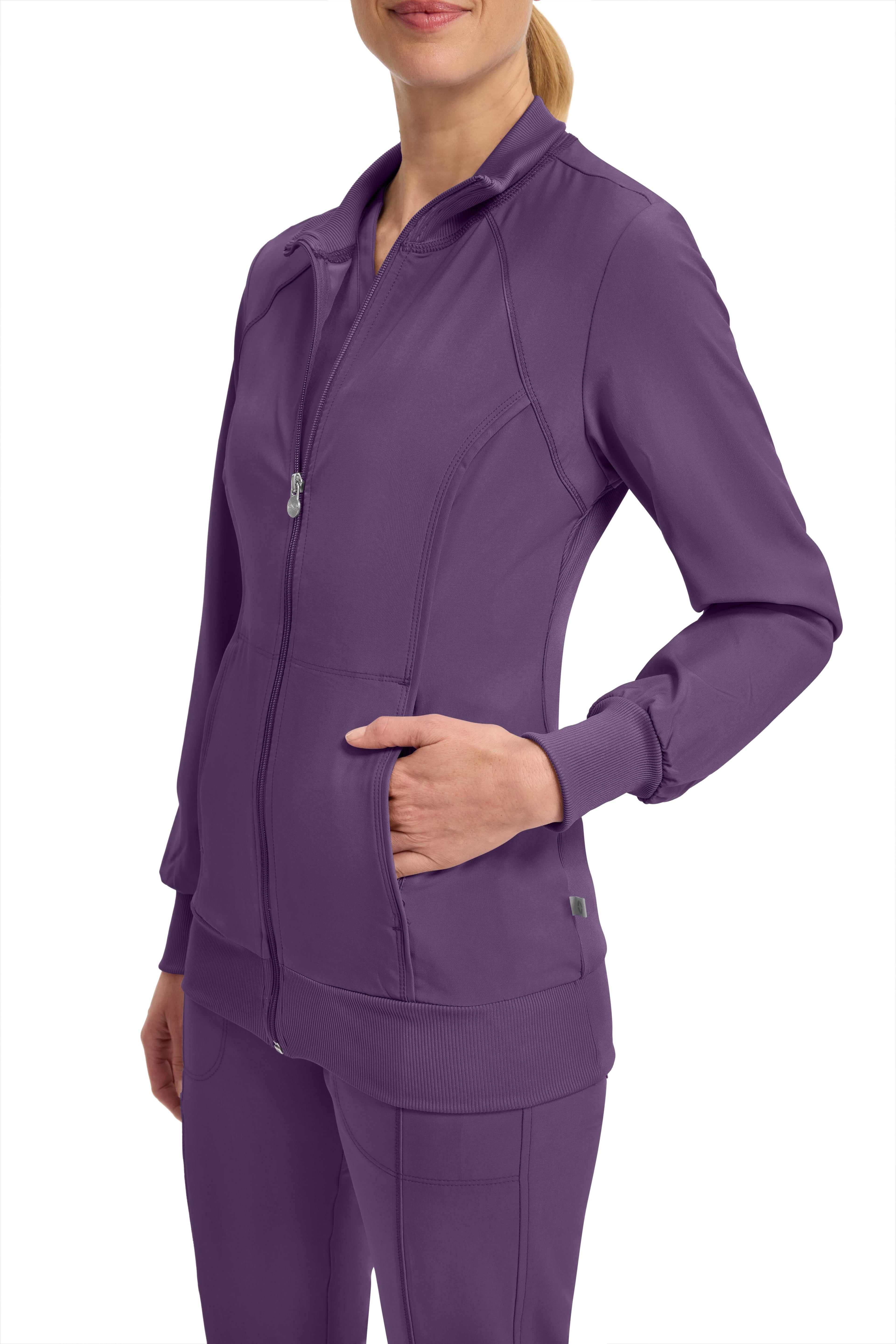 Infinity Zip Front Scrub Jacket