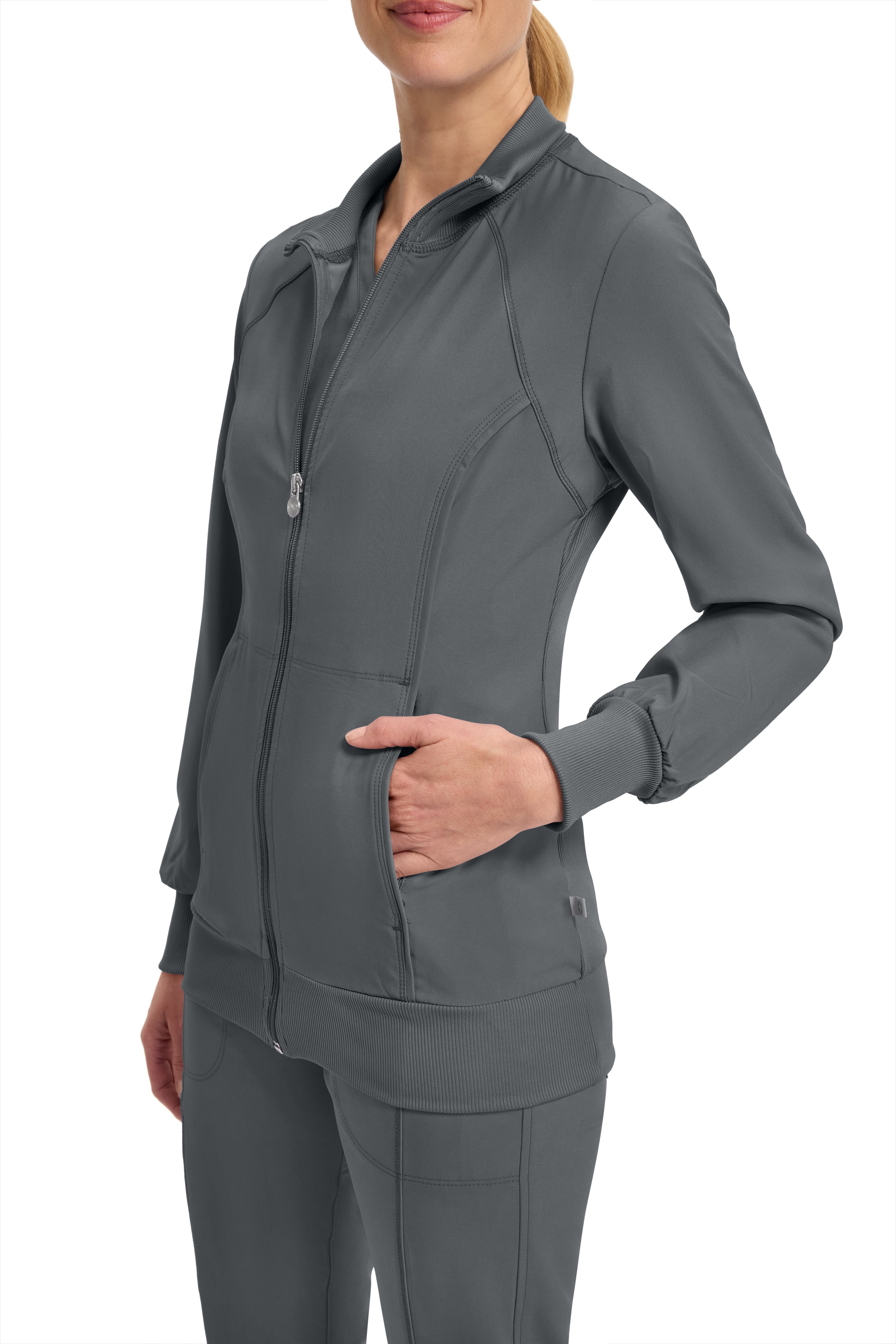 Infinity Zip Front Scrub Jacket
