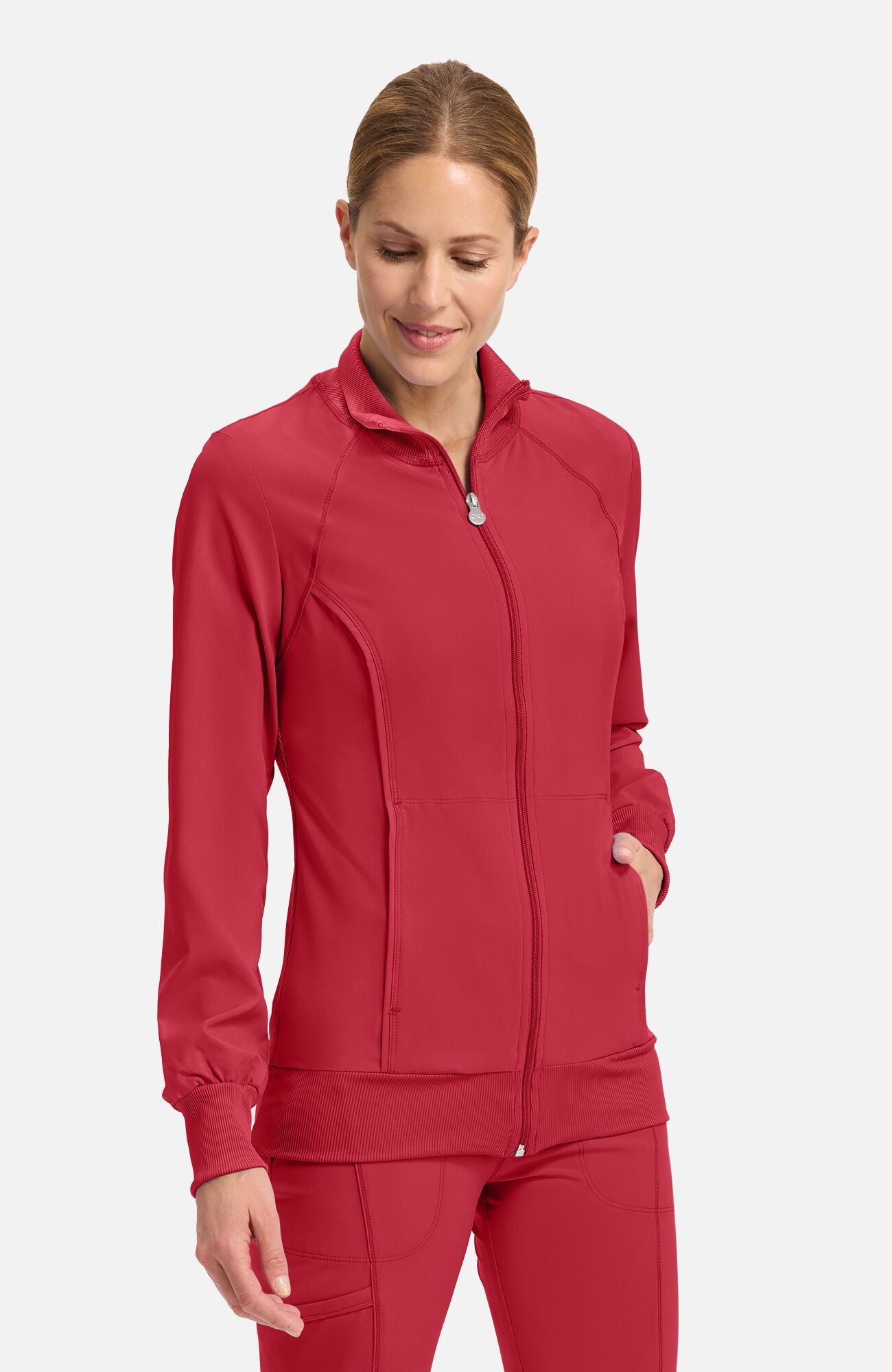 Infinity Zip Front Scrub Jacket