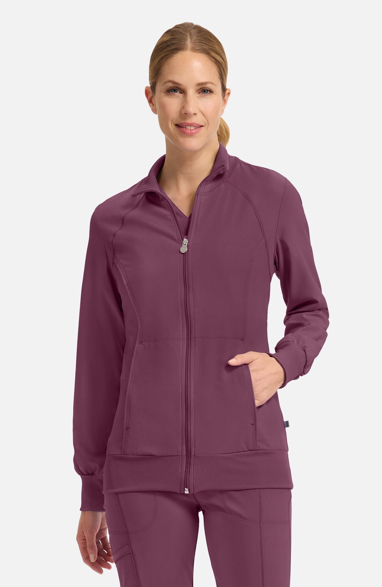 Infinity Zip Front Scrub Jacket