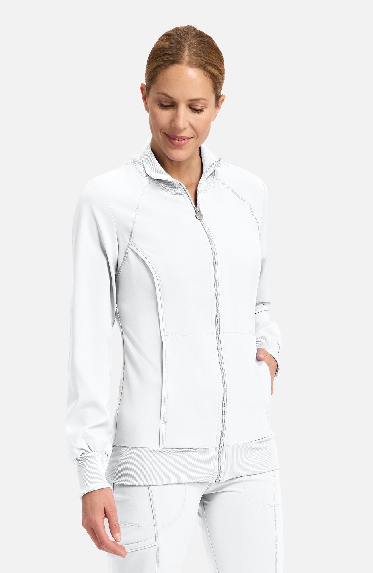 Infinity Zip Front Scrub Jacket