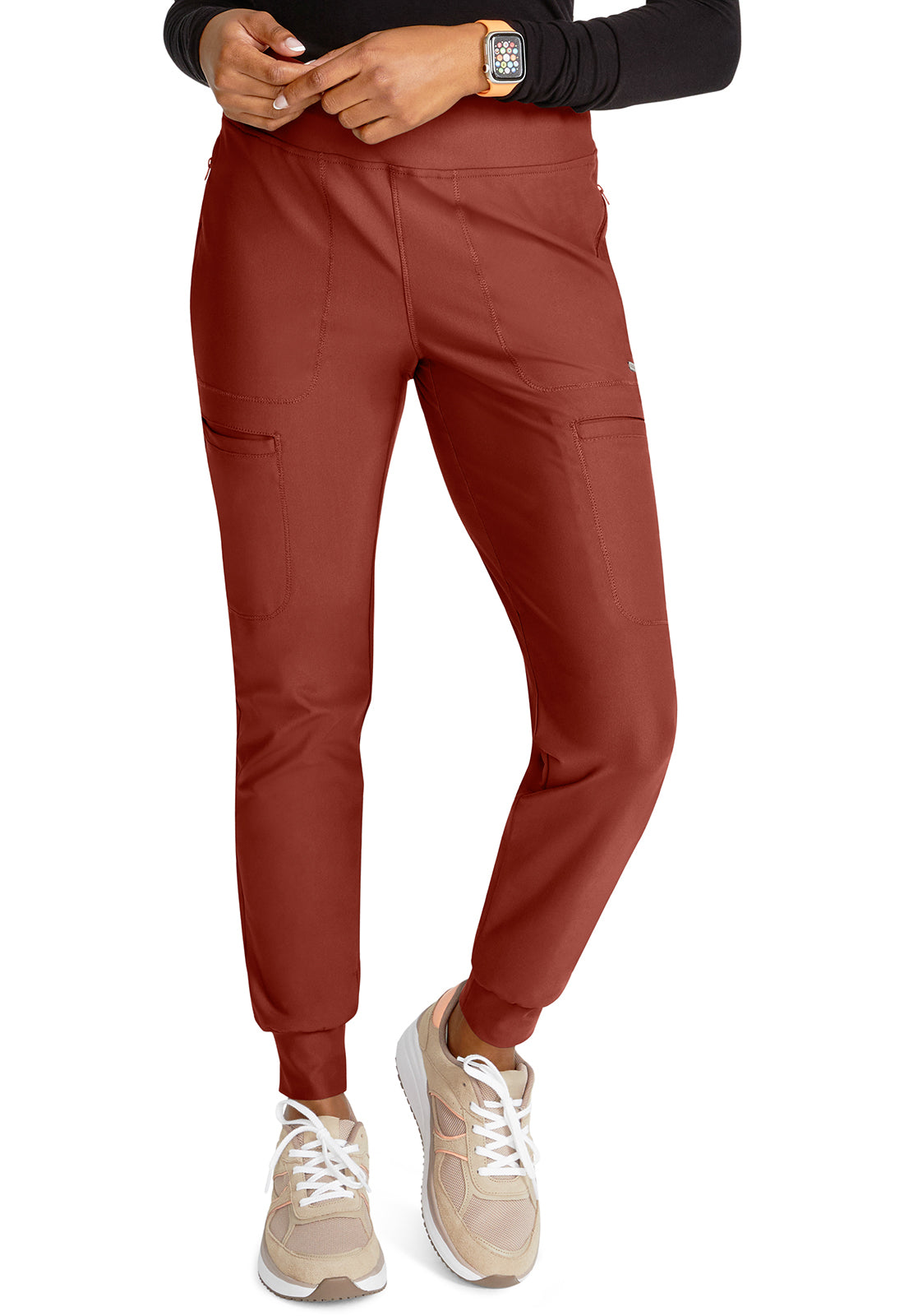 Mid Rise Tapered Leg Drawstring Pant