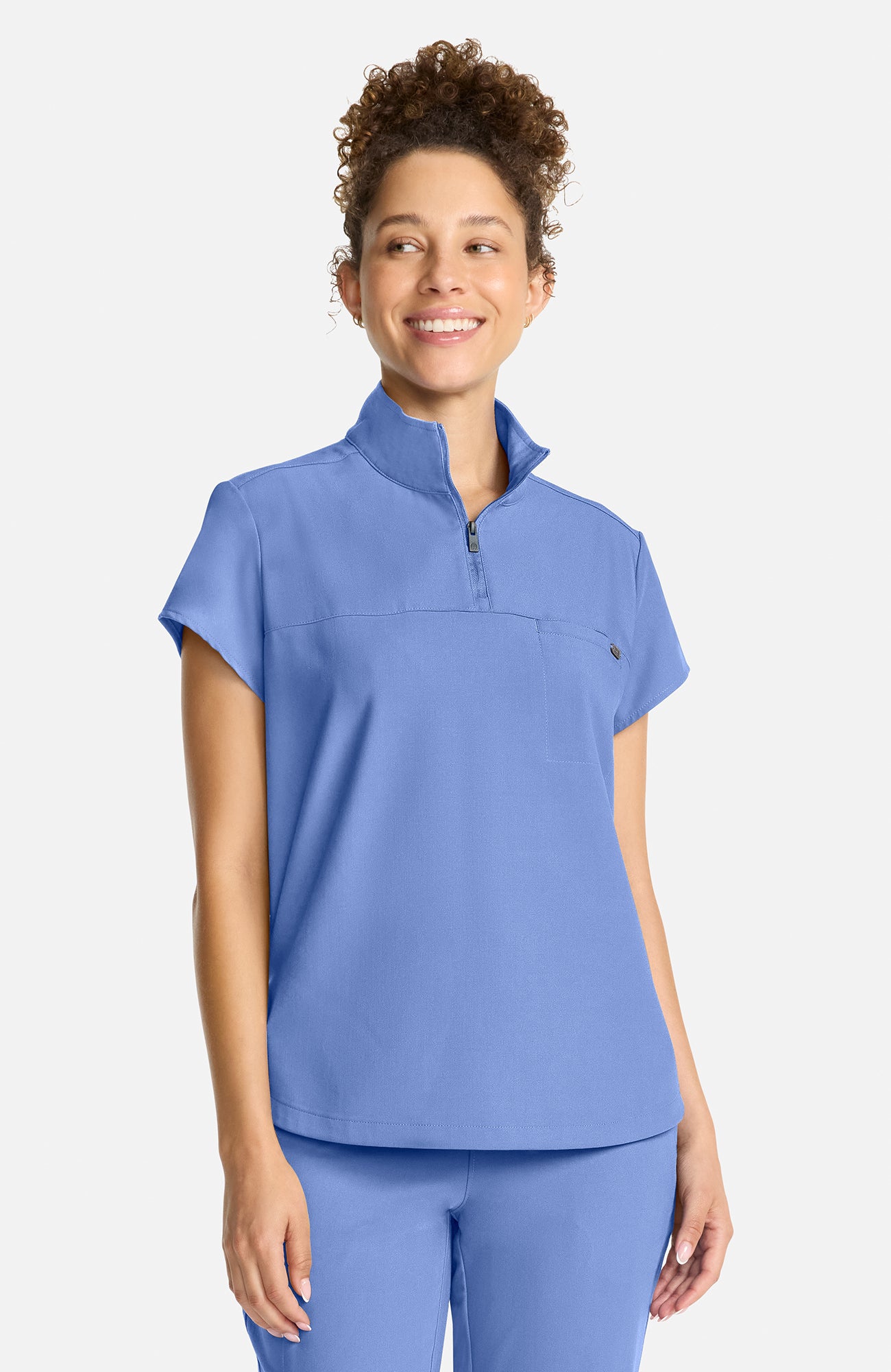 HH Quest - Bella Quarter Zip Scrub Top