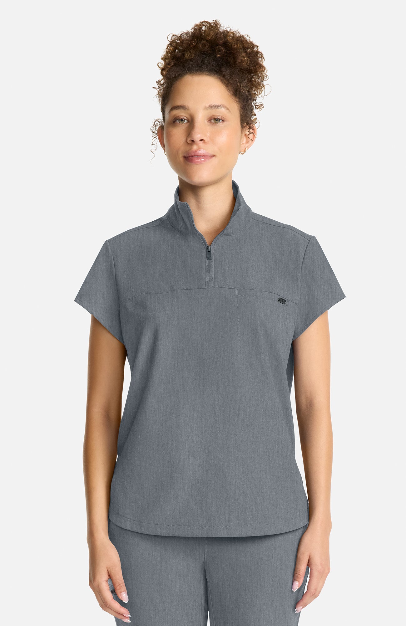 HH Quest - Bella Quarter Zip Scrub Top