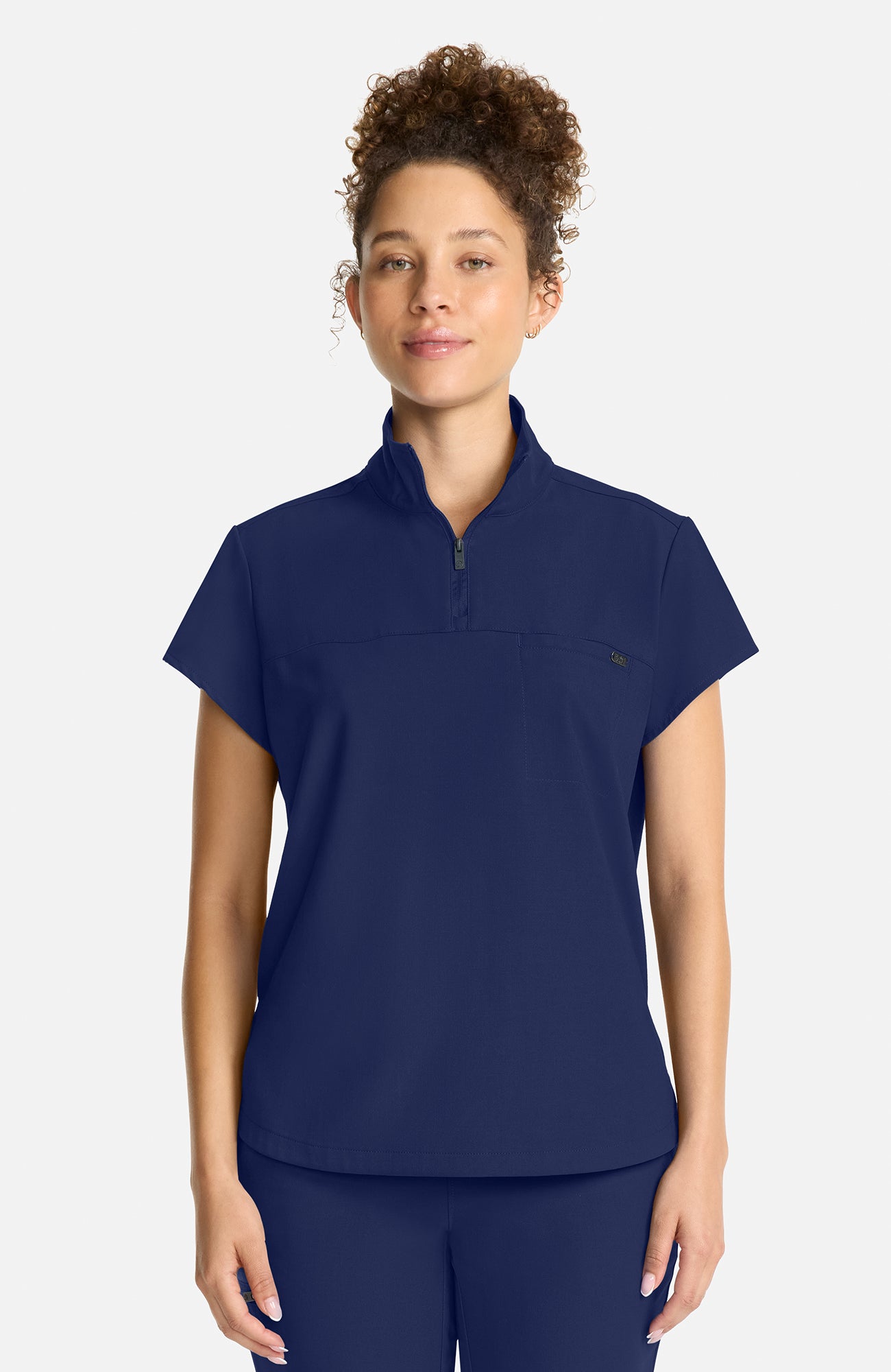 HH Quest - Bella Quarter Zip Scrub Top