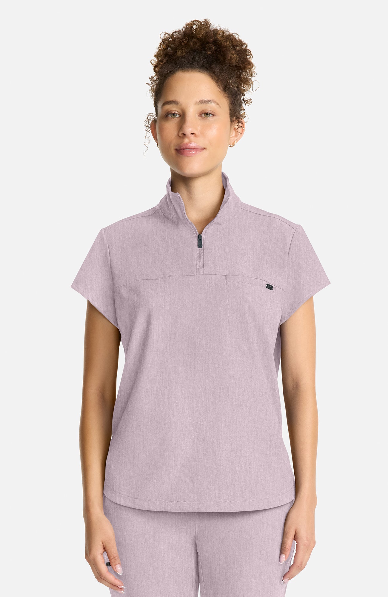 HH Quest - Bella Quarter Zip Scrub Top