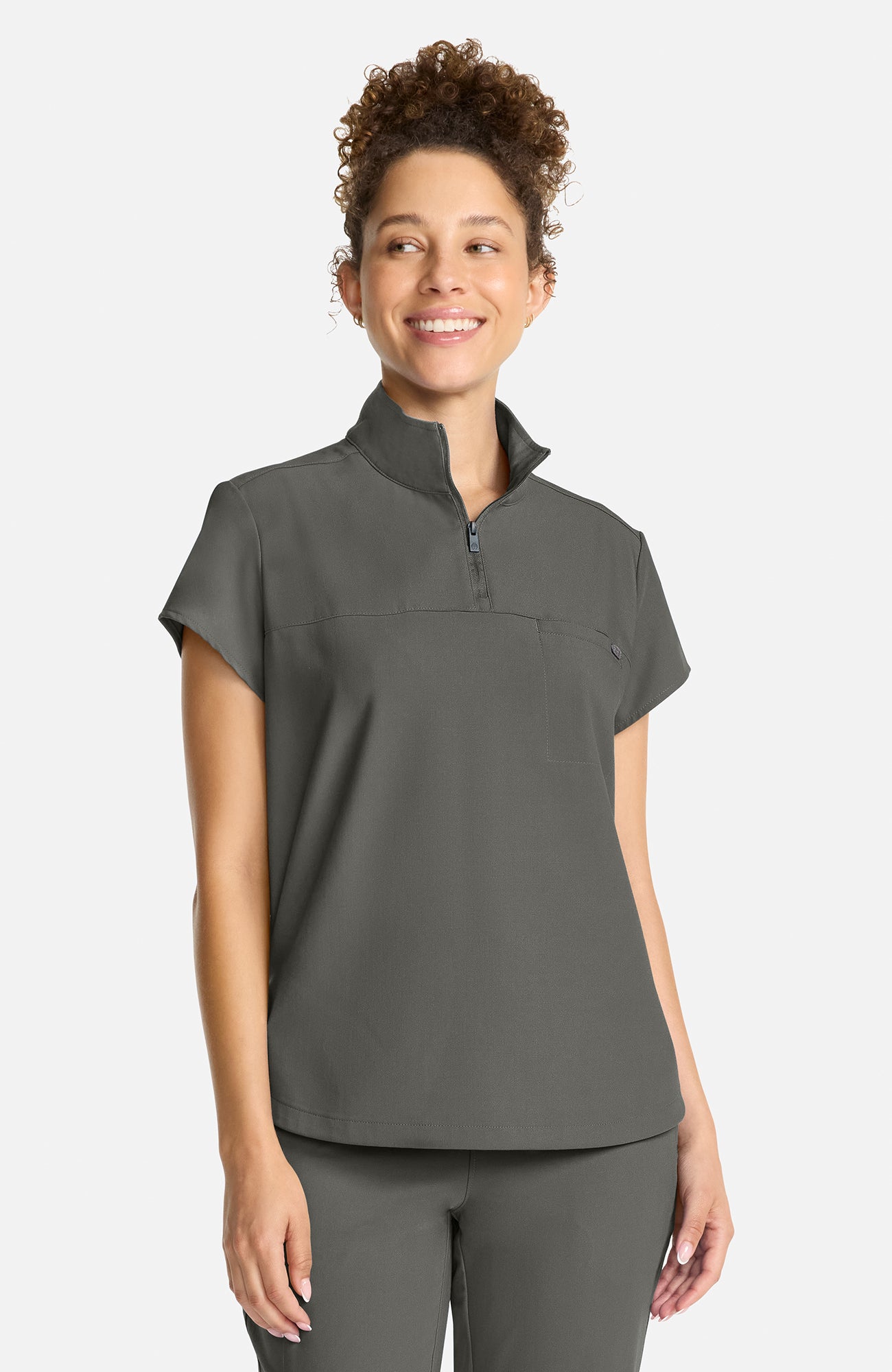 HH Quest - Bella Quarter Zip Scrub Top