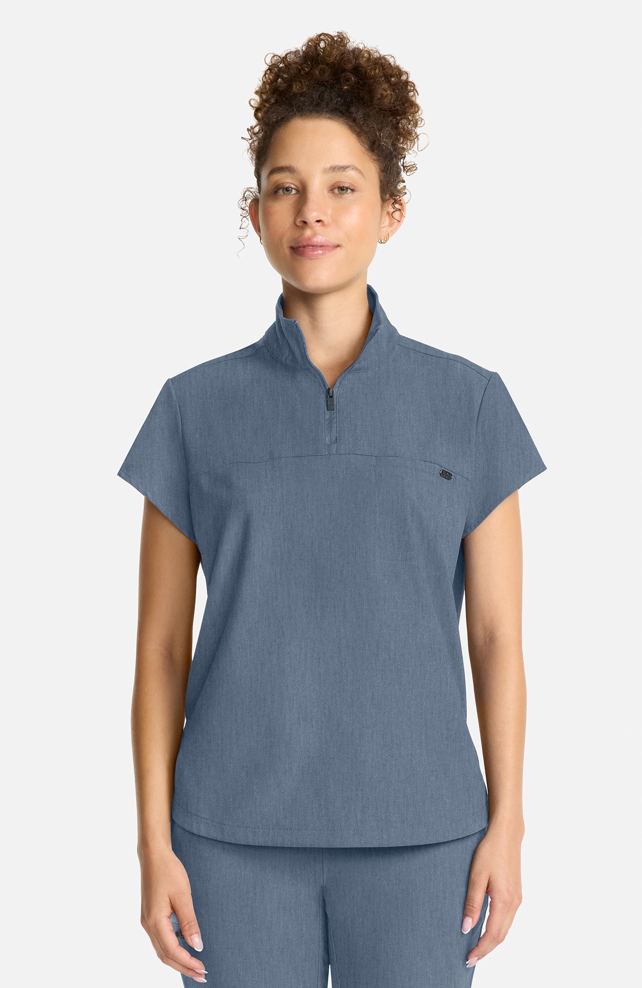 HH Quest - Bella Quarter Zip Scrub Top