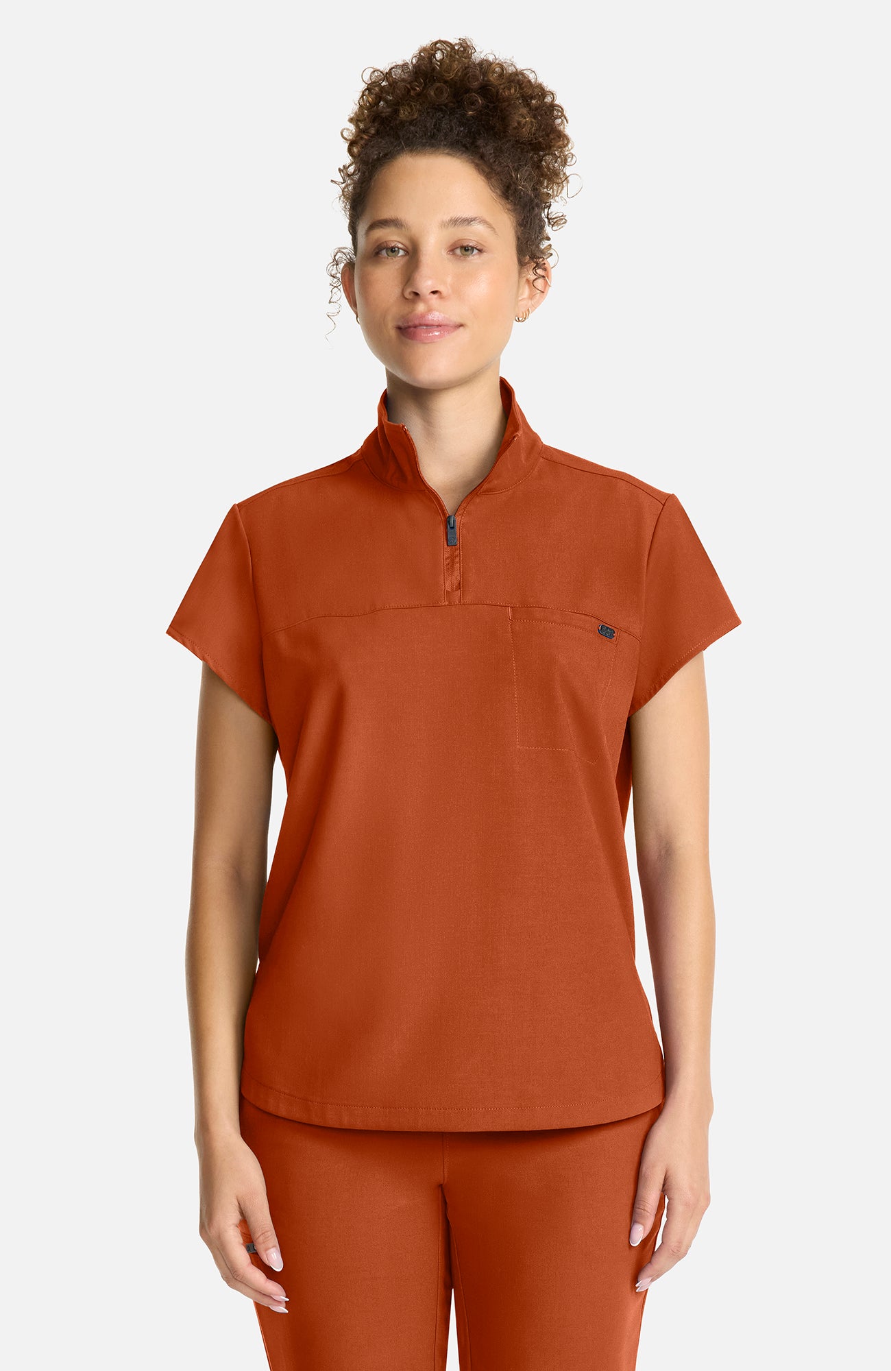 HH Quest - Bella Quarter Zip Scrub Top
