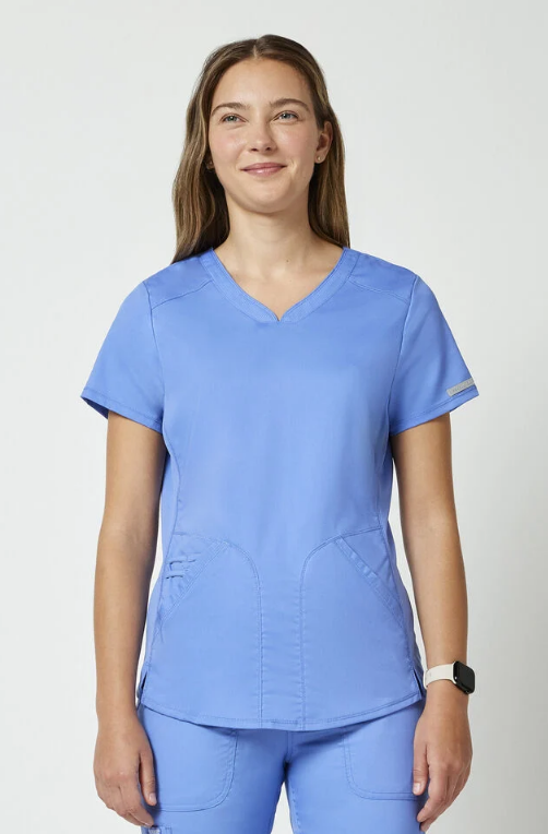 Cherokee WW Revolution Women's 2-Pocket Sweetheart V-Neck Scrub Top