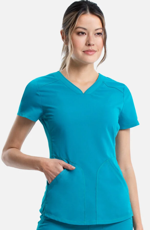 Cherokee WW Revolution Women's 2-Pocket Sweetheart V-Neck Scrub Top