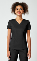 Cherokee WW Revolution Women's Petite Contoured Solid Scrub Top