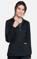 Cherokee WW Revolution Women's Zip Front High-Low Solid Scrub Jacket
