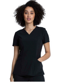 Allura - V-Neck Top W/ Zip Pocket