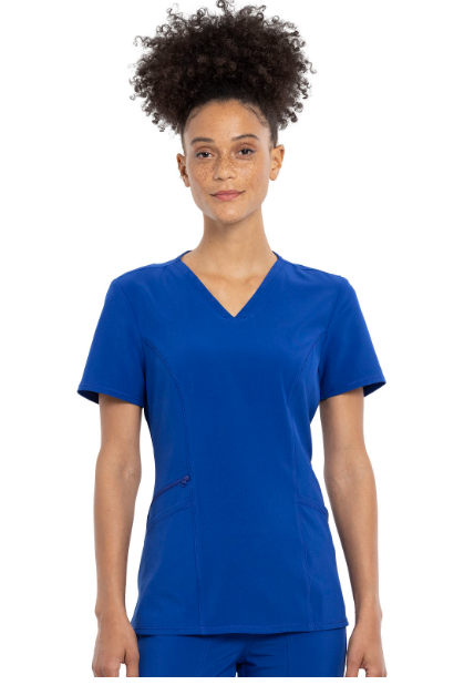 Allura - V-Neck Top W/ Zip Pocket