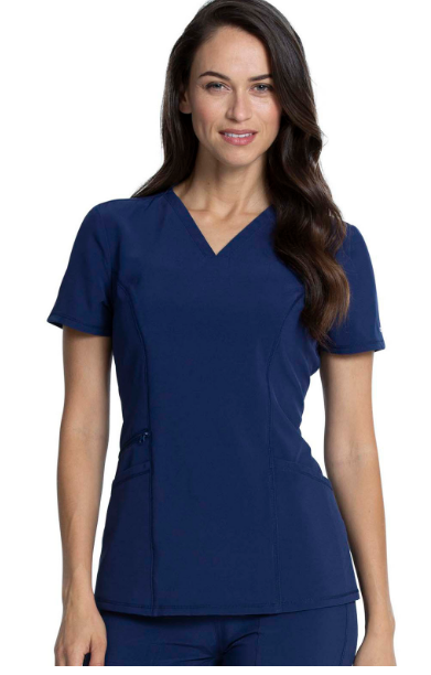 Allura - V-Neck Top W/ Zip Pocket