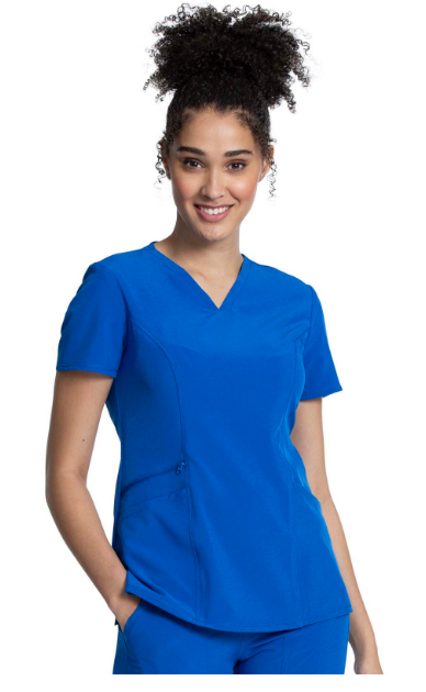 Allura - V-Neck Top W/ Zip Pocket