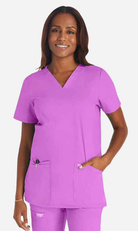 Cherokee WW Revolution Women's 3-Pocket V-Neck Stretch Scrub Top