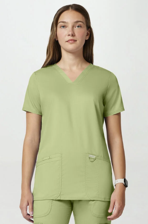 Cherokee WW Revolution Women's 3-Pocket V-Neck Stretch Scrub Top