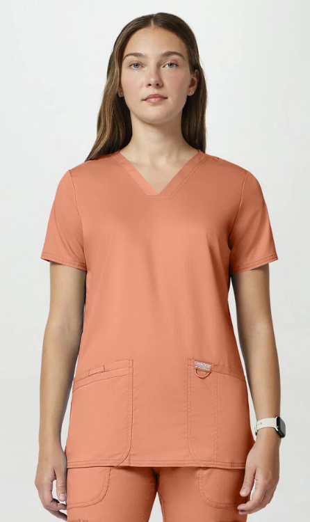 Cherokee WW Revolution Women's 3-Pocket V-Neck Stretch Scrub Top