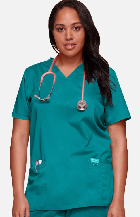 Cherokee WW Revolution Women's 3-Pocket V-Neck Stretch Scrub Top