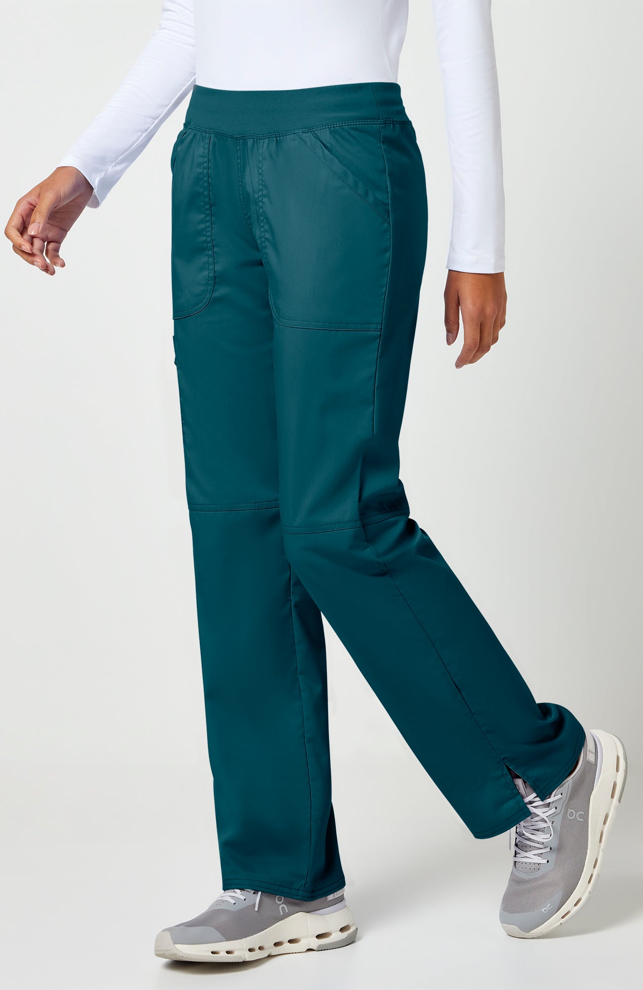 Cherokee WW Revolution Women's Elastic Waistband Cargo Pull-On Scrub Pant