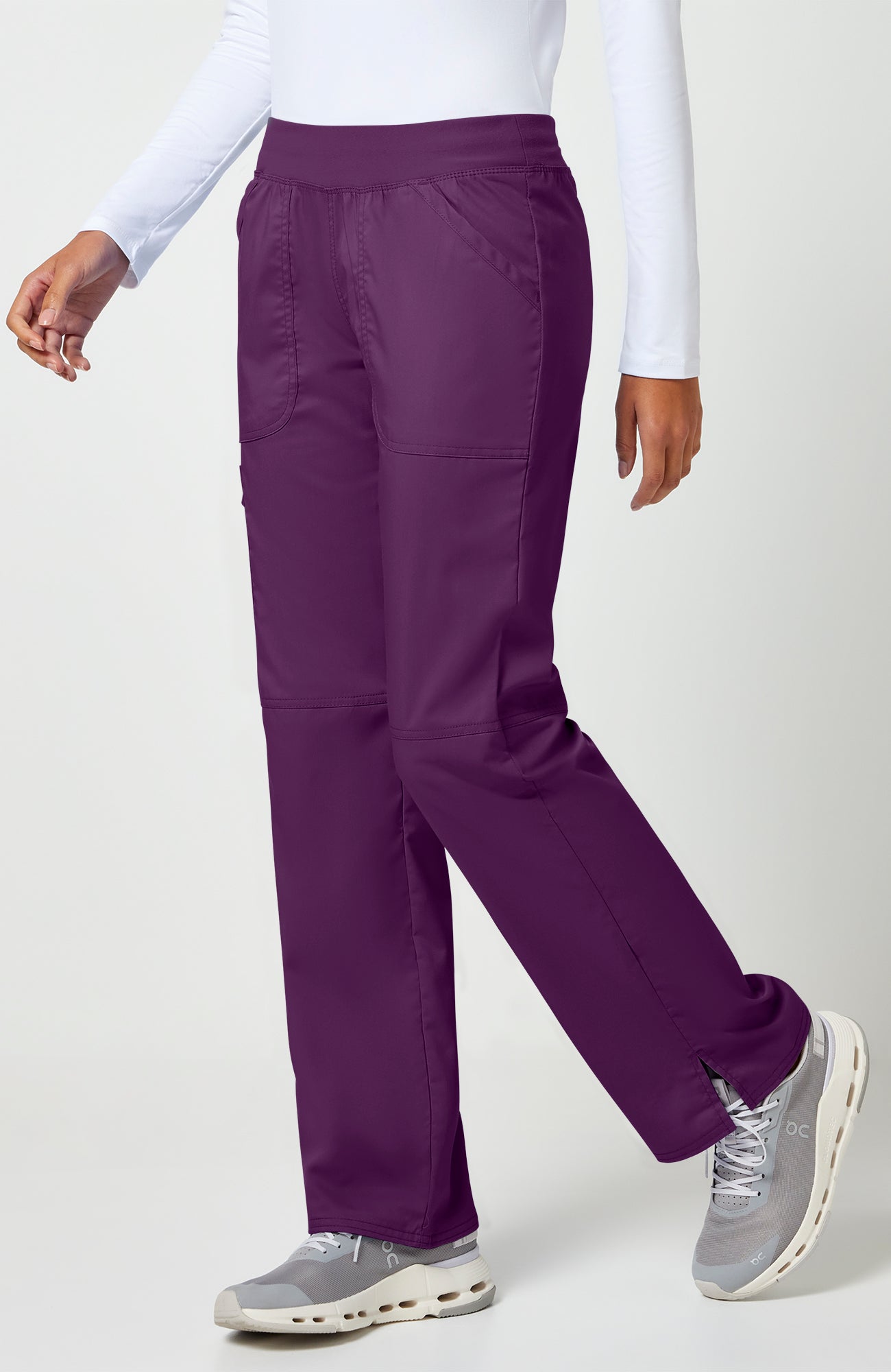 Cherokee WW Revolution Women's Elastic Waistband Cargo Pull-On Scrub Pant