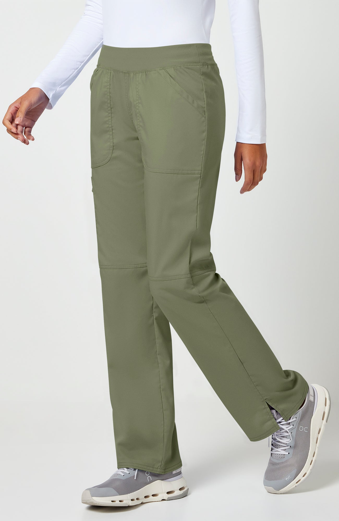Cherokee WW Revolution Women's Elastic Waistband Cargo Pull-On Scrub Pant