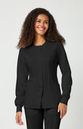 Cherokee WW Revolution Women's Snap Front Crew Neck Scrub Jacket