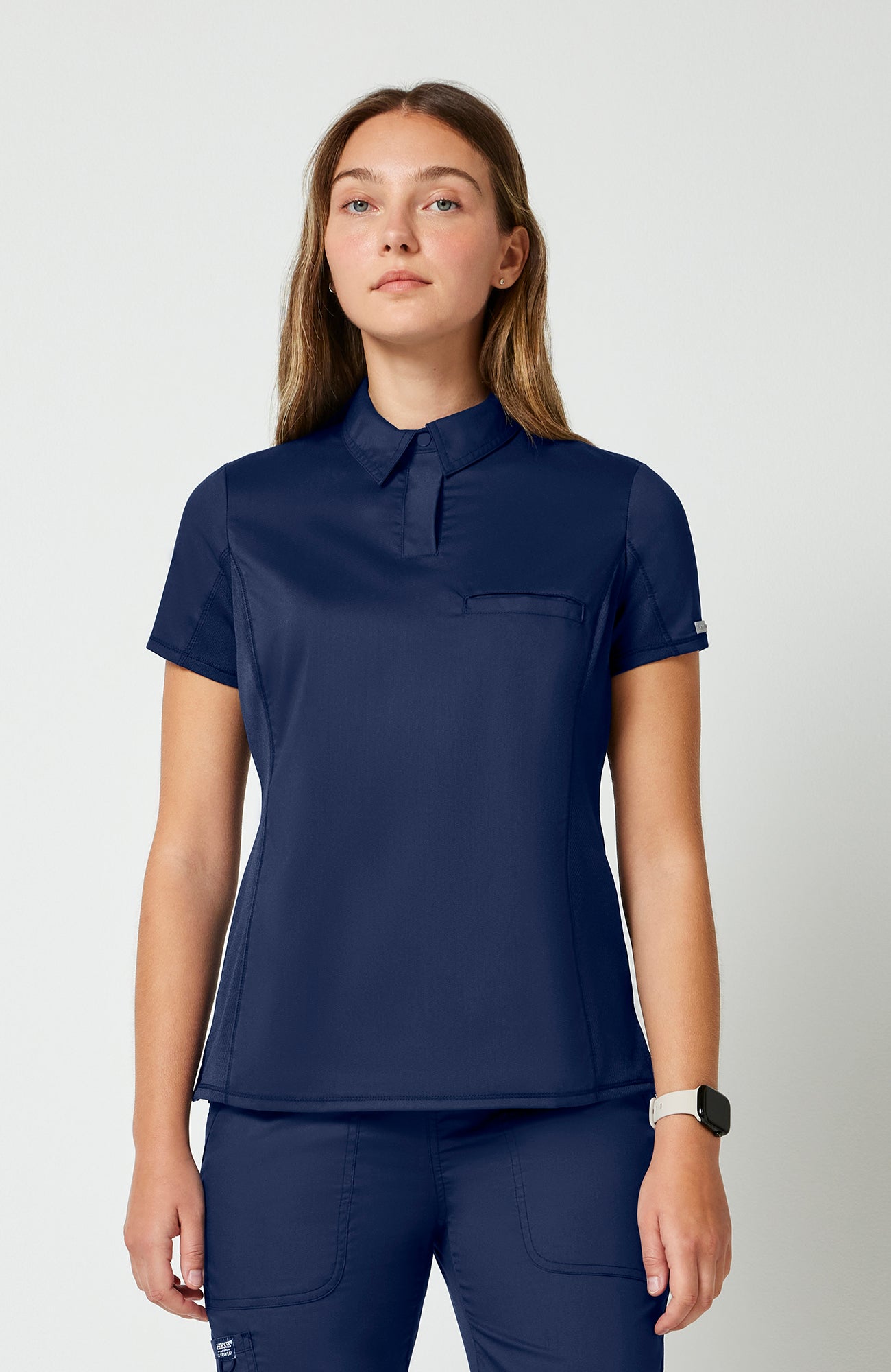 Cherokee WW Revolution Women's Snap Front Polo Scrub Top