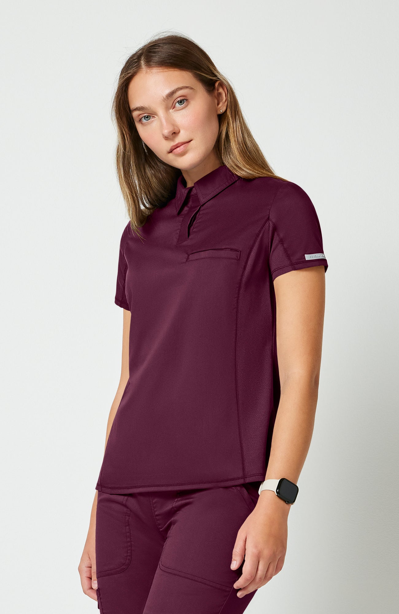 Cherokee WW Revolution Women's Snap Front Polo Scrub Top